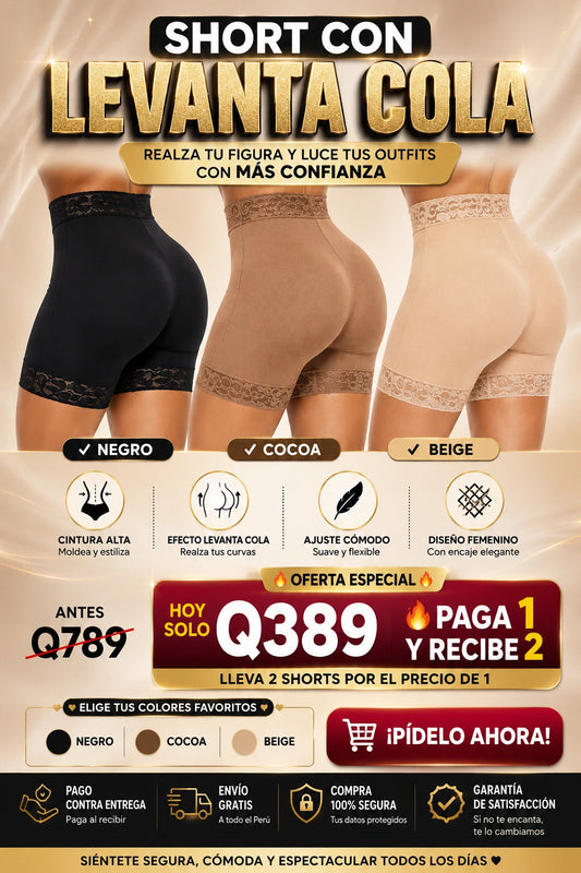 Short Levanta Cola