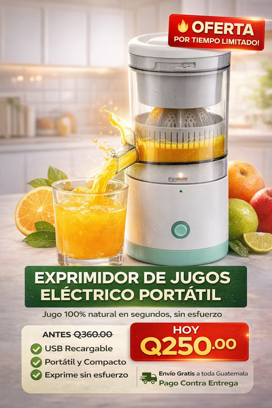 Exprimidor de Jugos Electrico Portatil