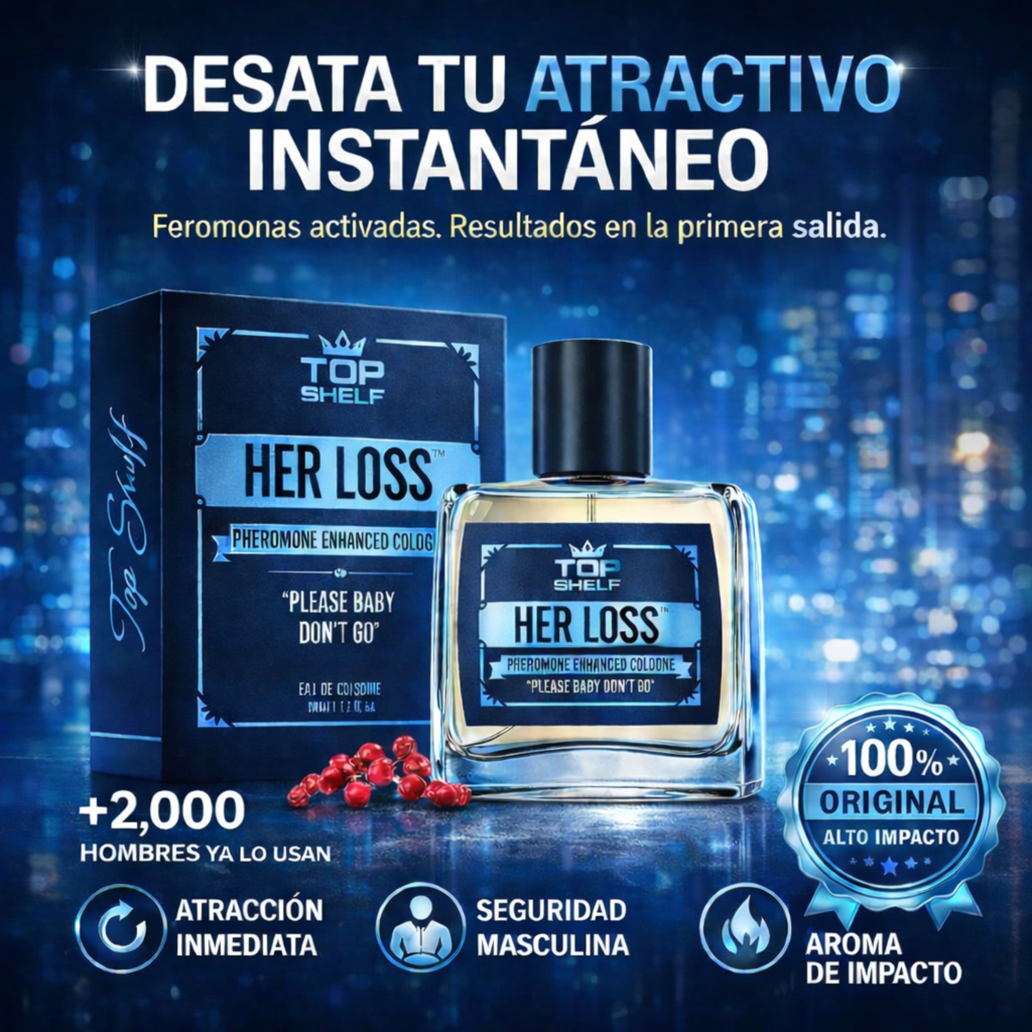 HER LOSS | Fragancia Masculina con Presencia, Confianza y Carácter