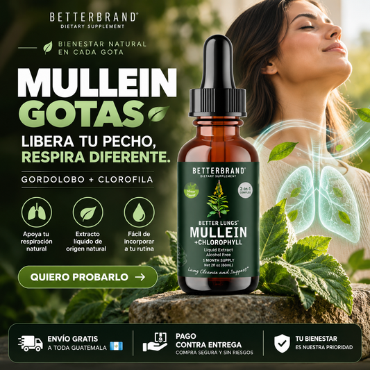 Mullein Gotas — Libera tu Pecho, Respira Diferente