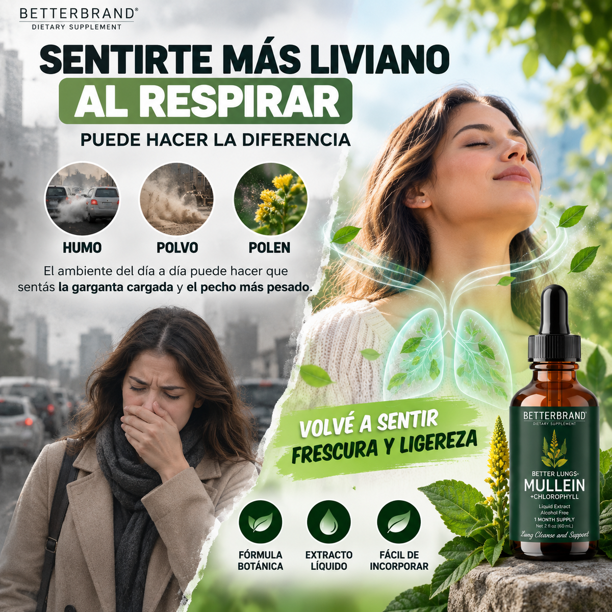 Mullein Gotas — Libera tu Pecho, Respira Diferente