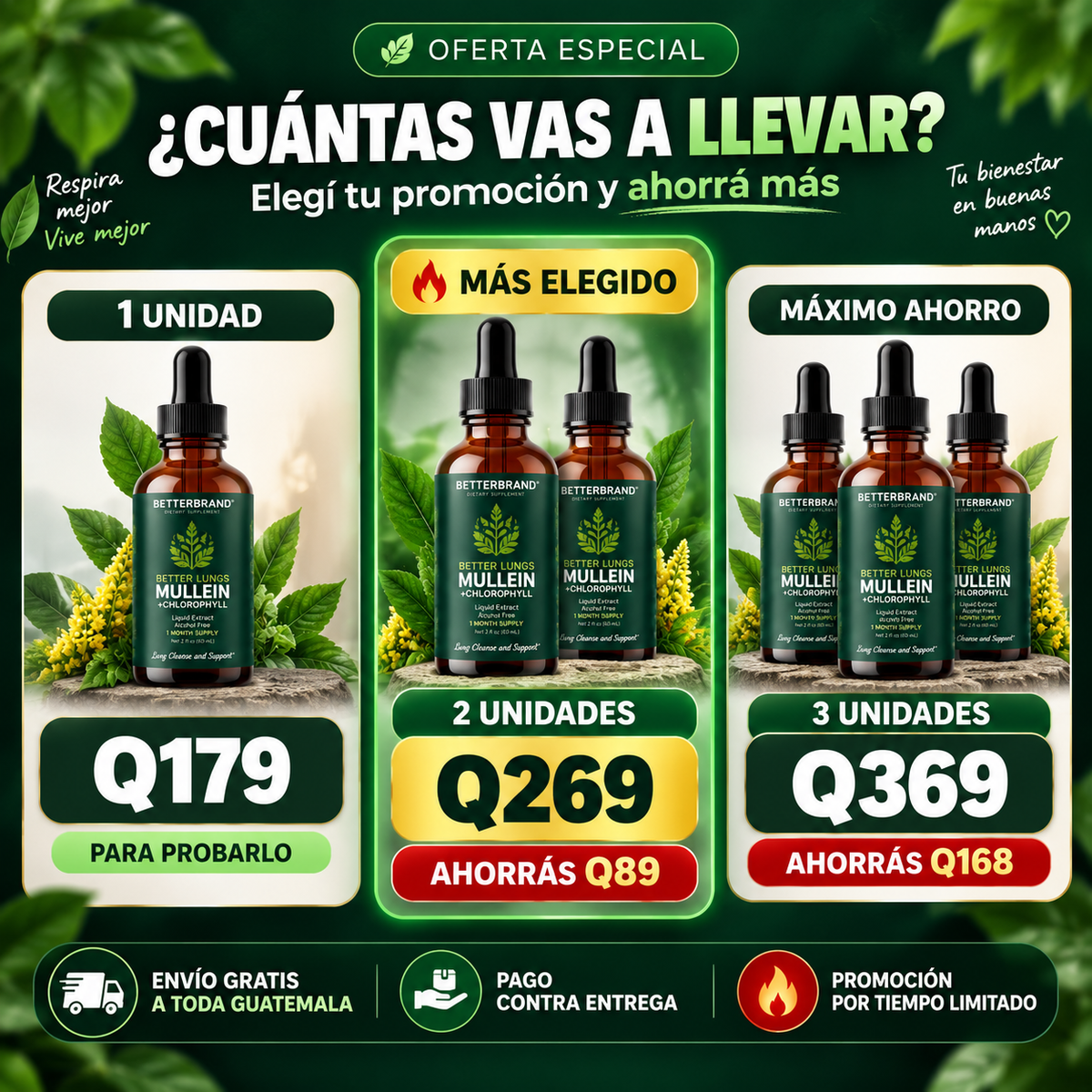 Mullein Gotas — Libera tu Pecho, Respira Diferente