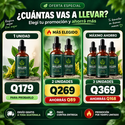 Mullein Gotas — Libera tu Pecho, Respira Diferente